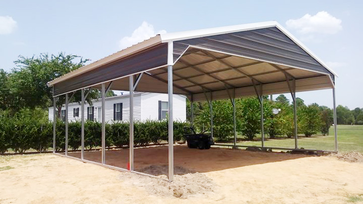 24x25x10 Custom Carport