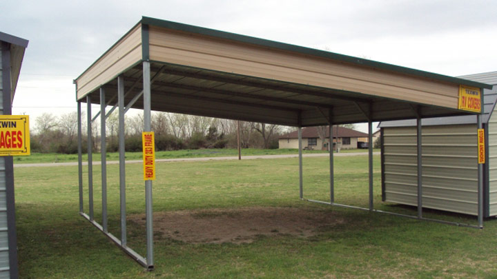 20x20x8 monoslope carport