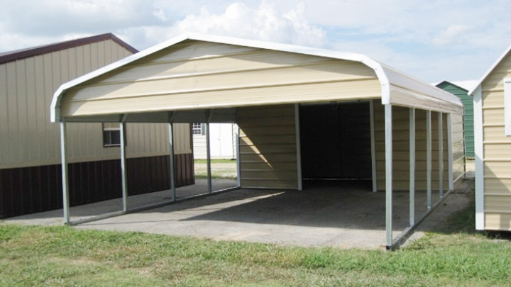 20x36x6 Carport Storage Combo