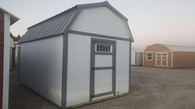 8x12 End Lofted Craftsman Barn