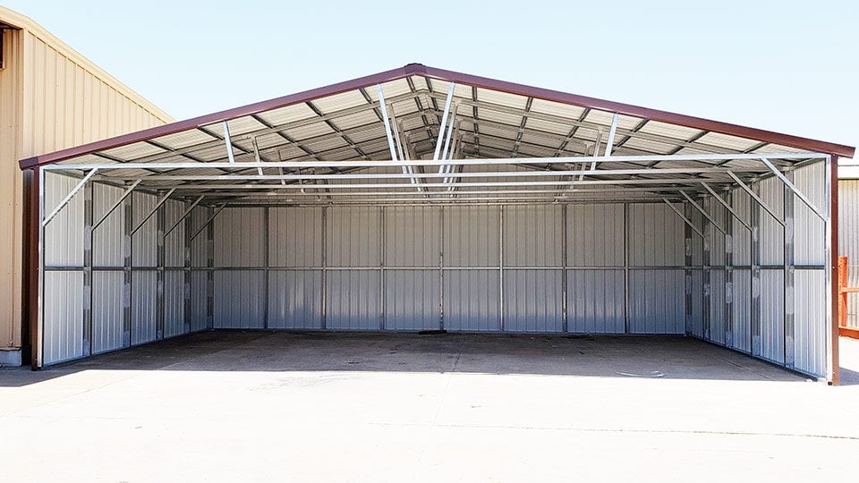 Cover with Fully Enclosed Sidewalls & Back Gable End