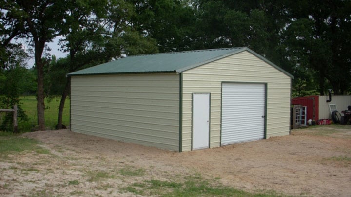 Vertical Roof End Entry Garage