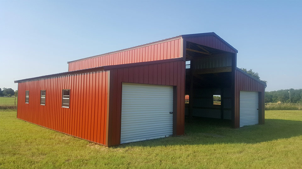 Raised Center Aisle Pole Barn