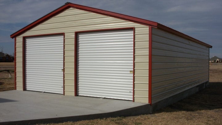 Vertical Roof End Entry Garage