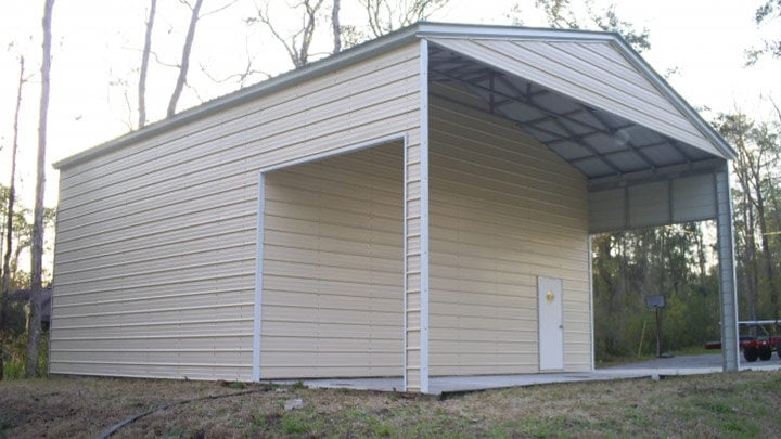 Garage with Front Cover