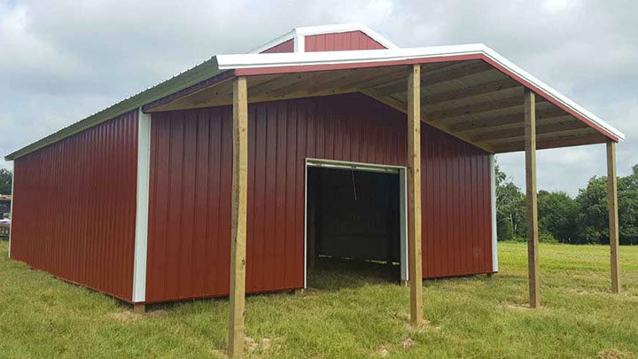 Raised Center Aisle Pole Barn