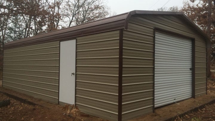 Regular Roof Front Entry Garage