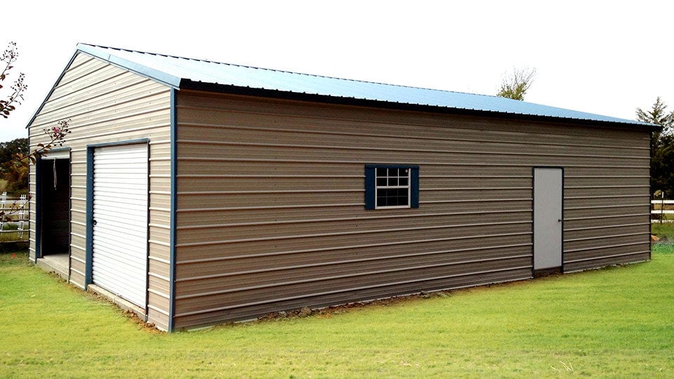 Vertical Roof End Entry Garage